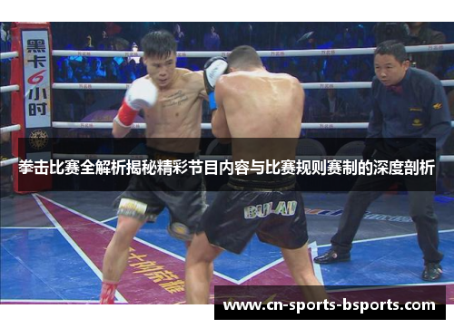 拳击比赛全解析揭秘精彩节目内容与比赛规则赛制的深度剖析 拳击比赛全解析揭秘精彩节目内容与比赛规则赛制的深度剖析