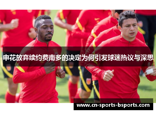 申花放弃续约费南多的决定为何引发球迷热议与深思